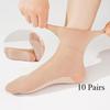 10 Pairs Spring and Summer Stockings Cotton-soled Short Stockings Loose Flounced Mid-calf Stockings Short Non-slip Stockings