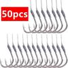 50 Pcs Hooks Fishs Tool Tied Good Strong Horse Line Double Hook Pair Hook Fishs Hooks Fishing Gear Accessories Sub-line Hooks