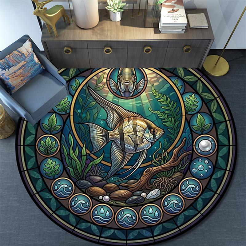 Snail Life Cycle Art Round Area Rug Under Office Chairs Bedroom Living Room Home Decor