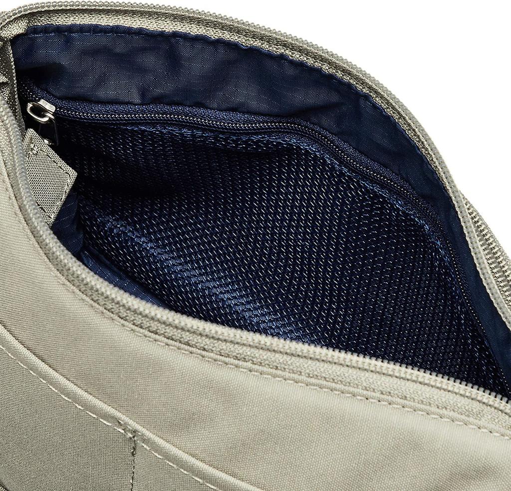 Сумка через плечо CABIN серо-бежевая [Anello Grande] мини, легкая/водоотталкивающая/много отделений, GTM0173Z,