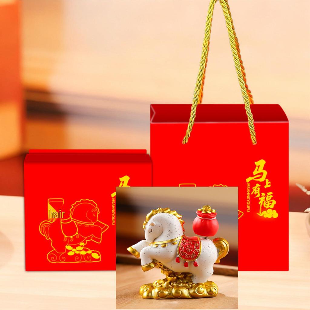 2026 Year of the Horse Zodiac Ornament: Instant Wealth National Tide Spring Festival & Christmas Gift for Clients
