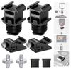 NEEWER Hot Shoe Mount Adapter Triple Cold Shoe Mount To Screw Flash Stand Hot Shoe Cover for DSLR LED Light and Monitors 8-Piece Kit, 1/4" Adapter,