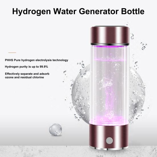Hydrogen Water Generator Bottle Large Capacity Food Grade BPA Free Rechargeable Portable Hydrogen Waterionizer Generator