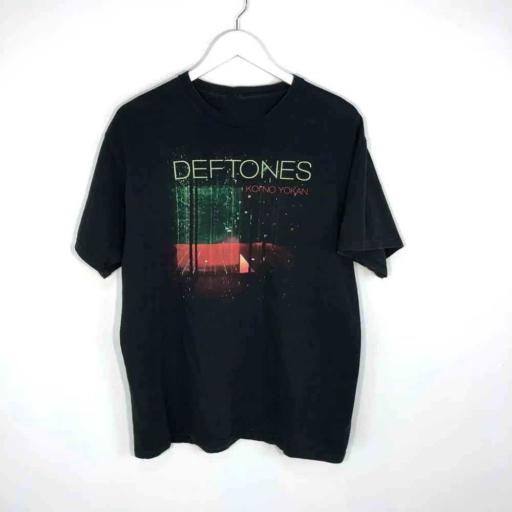 Новая хлопковая футболка Deftones Koi No Yokan, полный размер, черная, унисекс
