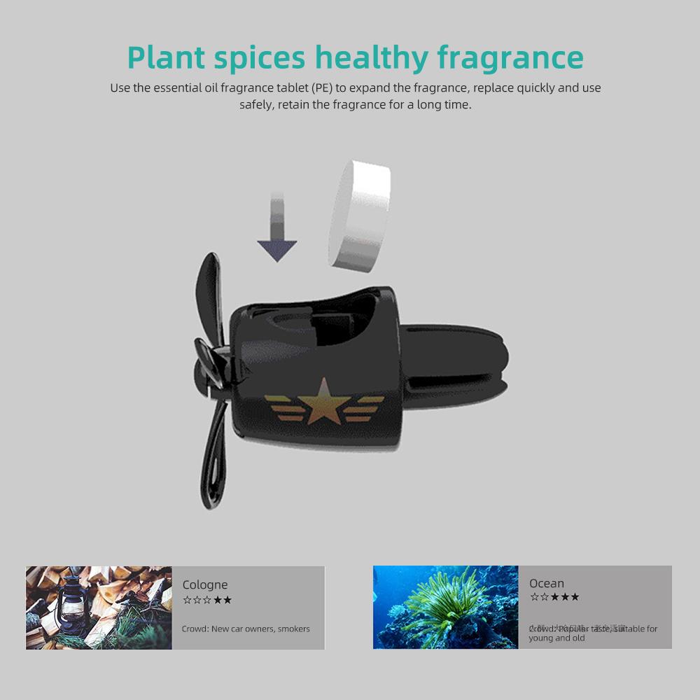 Освежитель воздуха для автомобиля Cute Bear Pilot | Вращающийся пропеллерный диффузор | Стойкий аромат