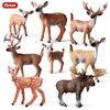 Christmas Forest Animal Ornaments Set: Deer, Elk, Reindeer, and Squirrel Models