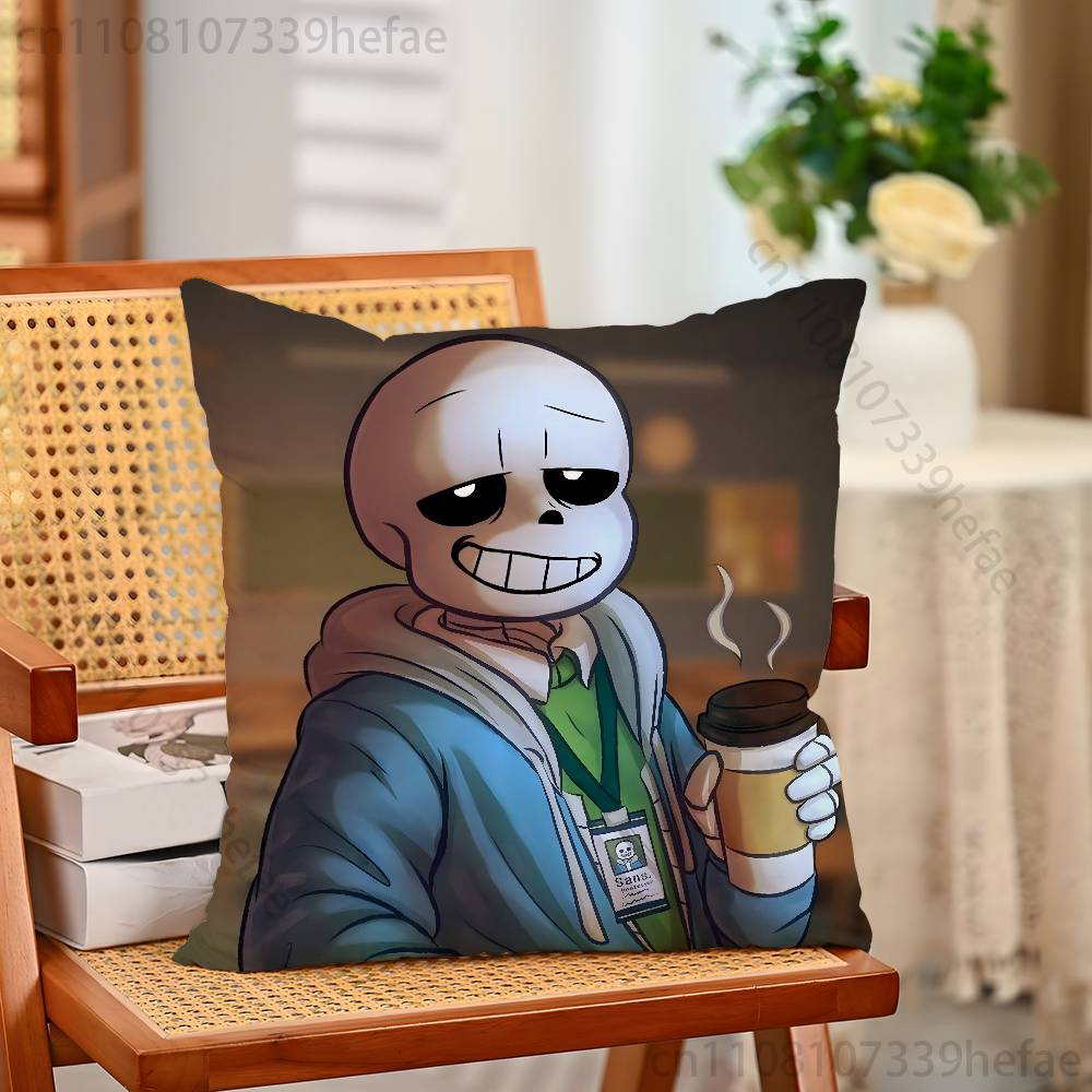 Наволочка для подушки Undertale Sans Плюшевые наволочки Домашний декор Чехол для подушки для дивана кровати стула гостиной