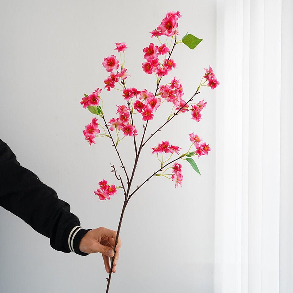 90см Искусственные ветки цветущей вишни Пластиковый искусственный цветок Шелковая цветущая вишня День святого Валентина