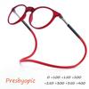 Retro Ultralight Middle-Aged and Elderly Magnifying Folding Reading Glasses Silicone Magnetic Hanging Neck Reading Glasses