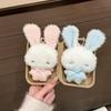 Милый мини-кролик Плюшевая Брелок Ангел Кролик Мягкая Игрушка Животное Подвеска на Сумку Декор Для Детей Девочек Подарок