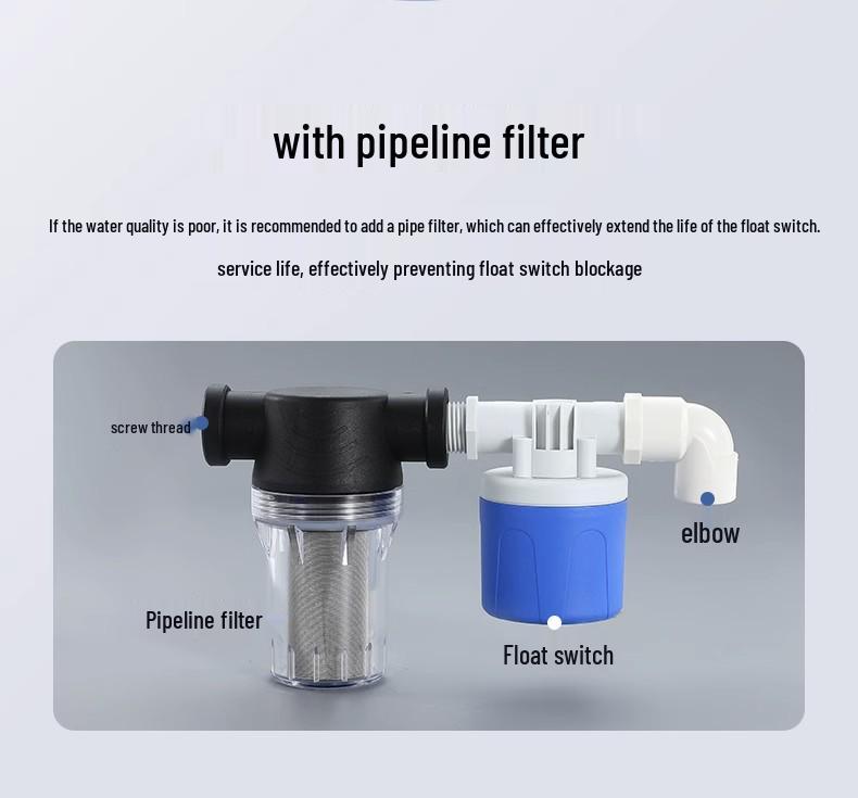 Automatic Water Level Float Valve - German Quality, Plastic Refill & Full Stop for Tanks