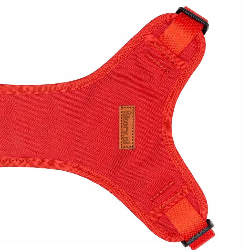 ADJUSTABLE pressure-free harness for large dogs 25 POODLE Ukory RED