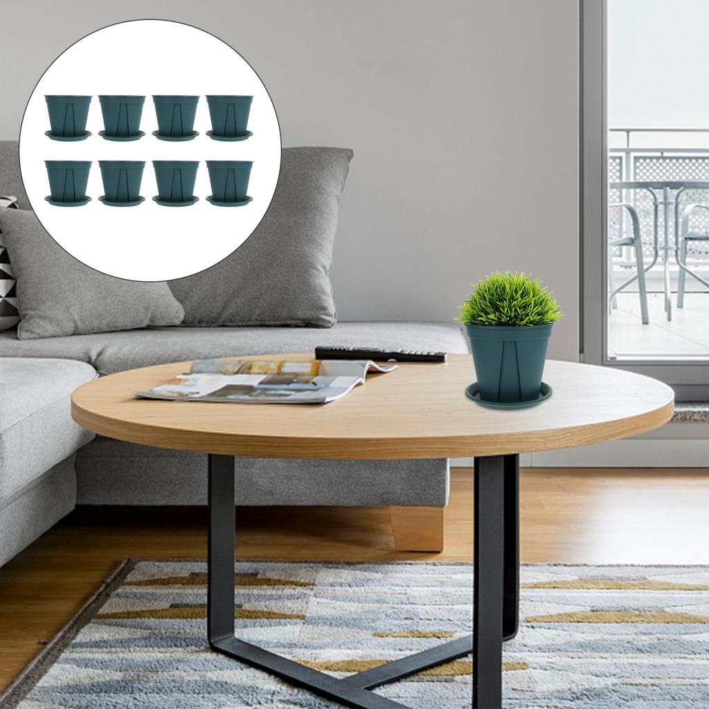 Ledmomo Slit Rose Size Plastic Rooting Plastic Houseplant Pots with Guides Roots To the Bottom of the Prevents Root Set of 8 Pots, Pots, 4, Planter,