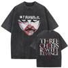 Washed Vintage My Chemical Romance Tshirt The Black Parade Album Graphic Tshirts Men Women Punk Emo Rock Oversized T Shirts