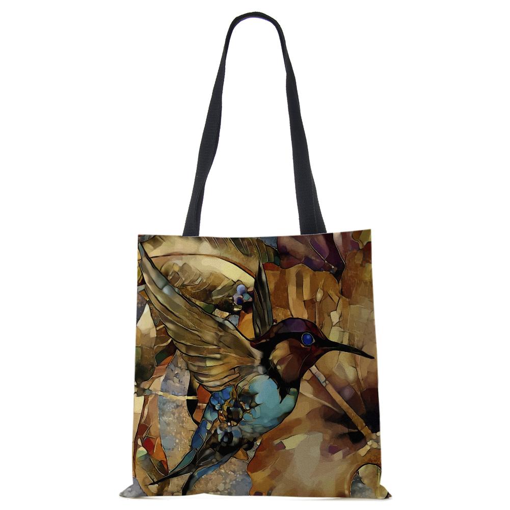 Холщовая сумка-тоут с принтом леопардовой совы, многоразовая повседневная сумка-шоппер, 2022, женские дорожные школьные складные пляжные сумки