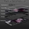 Стеклянный чехол для телефона с темным цветочным узором, подходит для iPhone 17 16 15 14 13 12 11 Pro Max Plus, противоударная задняя крышка