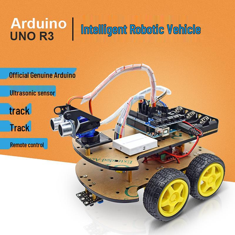 Набор «Умный автомобиль» на базе Arduino Uno R3: Плата разработки с Bluetooth для следования по линии