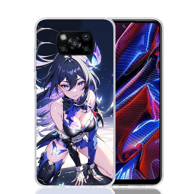 Чехол для телефона Honkai Star Rail Seele для Xiaomi Poco X7 X6 X5 Pro F7 Ultra Redmi 15C 15 13 13C 12 12C 10 10A 10C 9 9A 9C 9T Обложка P