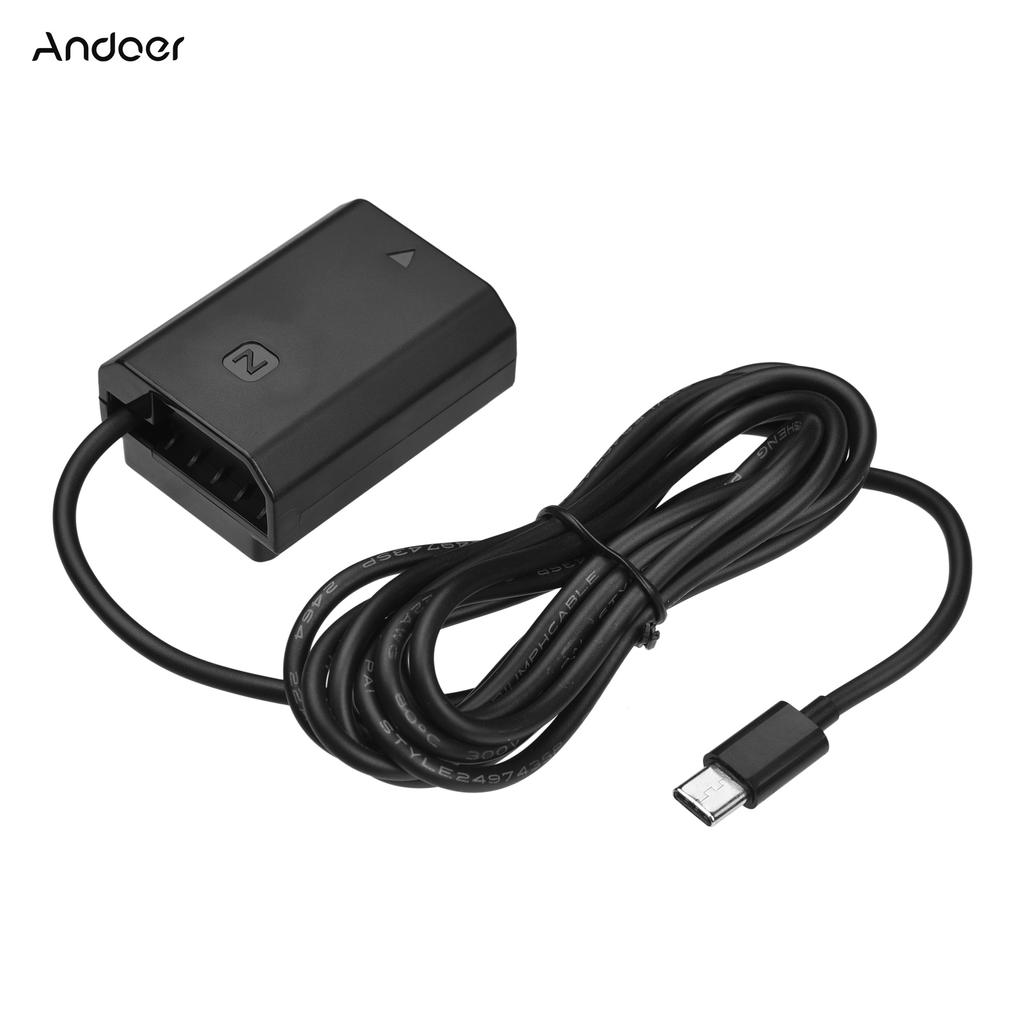 Andoer DC переходник-пустышка батареи Type-C USB-C штекер для замены батареи NP-FZ100 для Sony Alpha