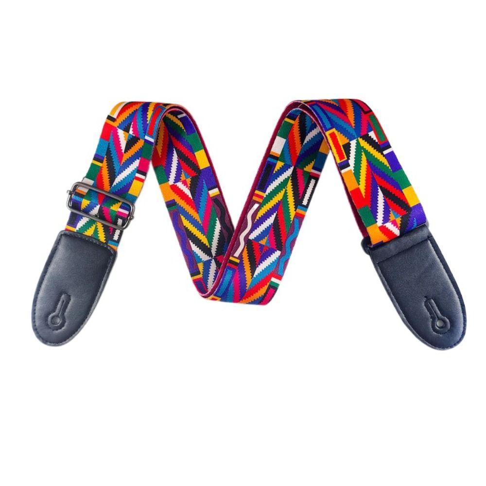 Ethnic Style Guitar Belts Vintage Guitar Shoulder Belt Electric Guitar Belts Guitar Accessories