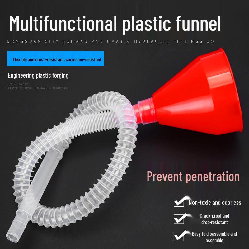 Большая пластиковая воронка для топлива, моторного масла, бытового использования и вина, подходит для автомобилей и мотоциклов