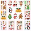 8 Pieces of Nordic-style Christmas Collage Cartoon Graffiti Santa Claus DIY Creative Fun Face-changing Stickers