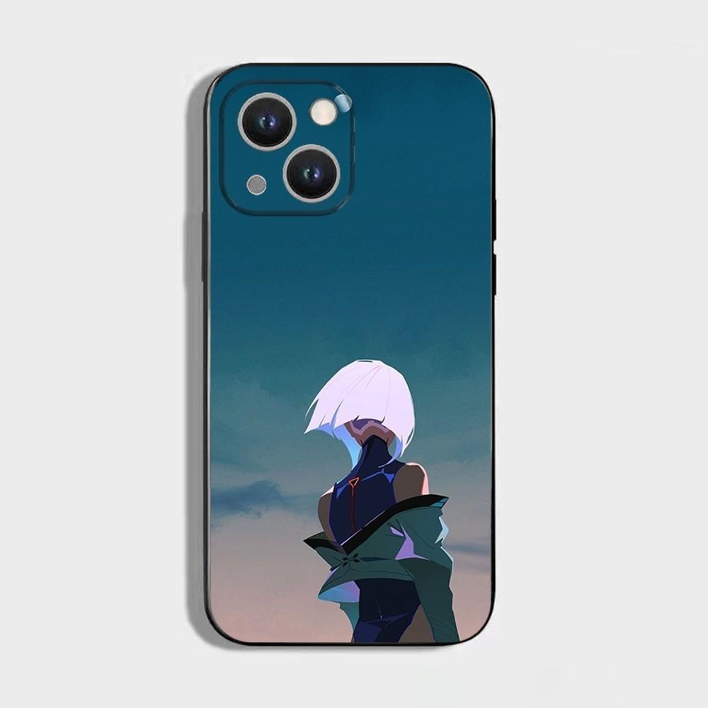 Чехол для телефона Lucy C-CyberpunkS для iPhone 16,15,14,13,12,11 Plus,Pro Max,XS,X,XR,SE,Mini,8,7, Мягкий силиконовый черный чехол