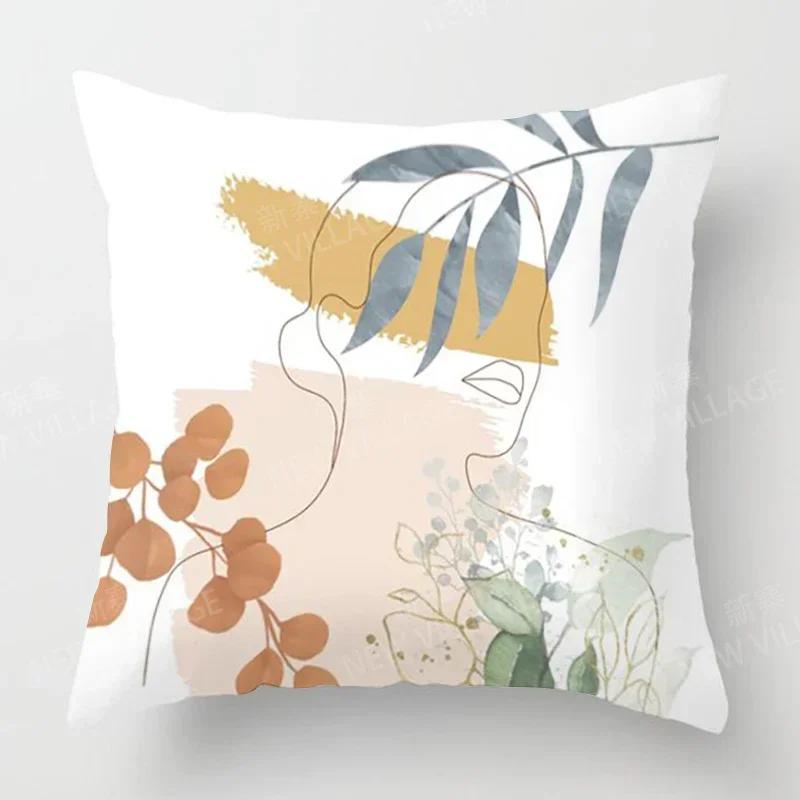 Скандинавский Осенний Домашний Декор Осень Наволочка для Декоративной Подушки Чехол для Подушки на Диван Бархат Современный Моранди