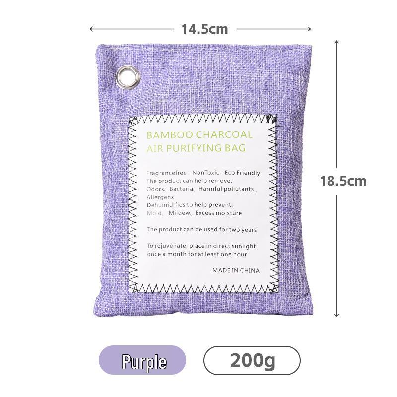 Дезодоратор для автомобиля с бамбуковым углем - 200 г мешок с активированным углем с логотипом на заказ