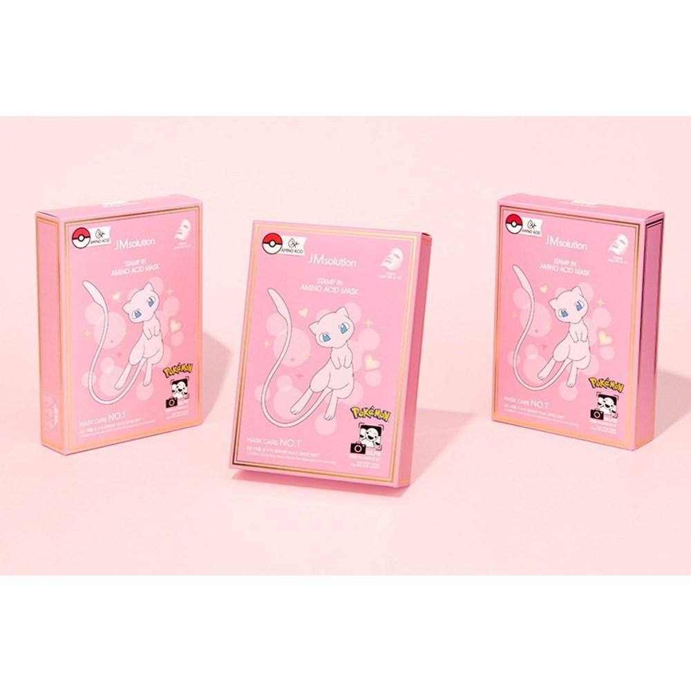 JM Solution Маска для лица с аминокислотами Pokemon Stamp 30 мл, 10 штук, 1 штука