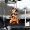 Creative Acrylic Halloween Car Mirror Decoration Cute Cartoon Style Pendant Accessory