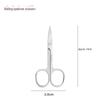 Round-Head Eyebrow & Nose Hair Trimming Scissors for Makeup, Beard, and Embroidery, Pointed Tip for Precision Beauty.