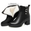 Fashion AIYUQI Women's Winter Boots 2025 New High Heeled Women's Short Boots Platform Natural Wool Non Slip Bottom Mom Snow Boots Female