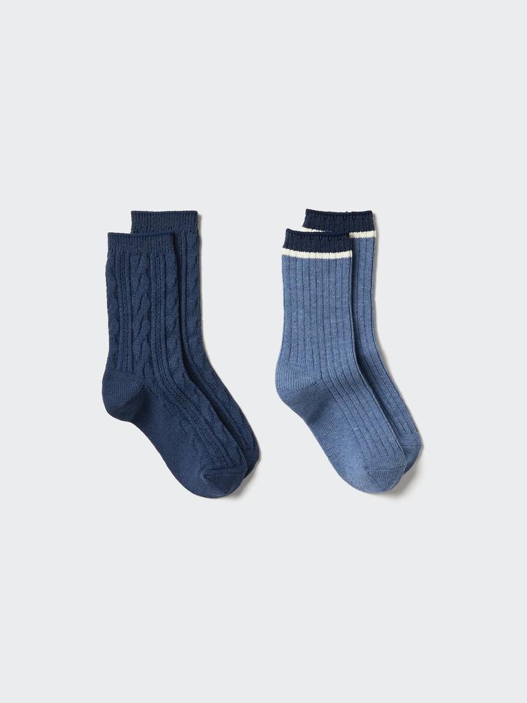 Uniqlo Kids Heattech Socks 2p Melange