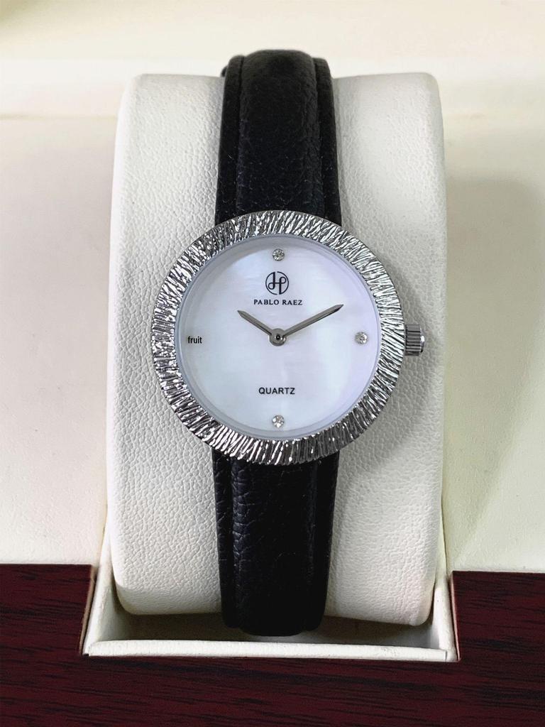 Стильные женские кожаные часы-ремень PABLO RAEZ с циферблатом из перламутра - Модный и элегантный дизайн