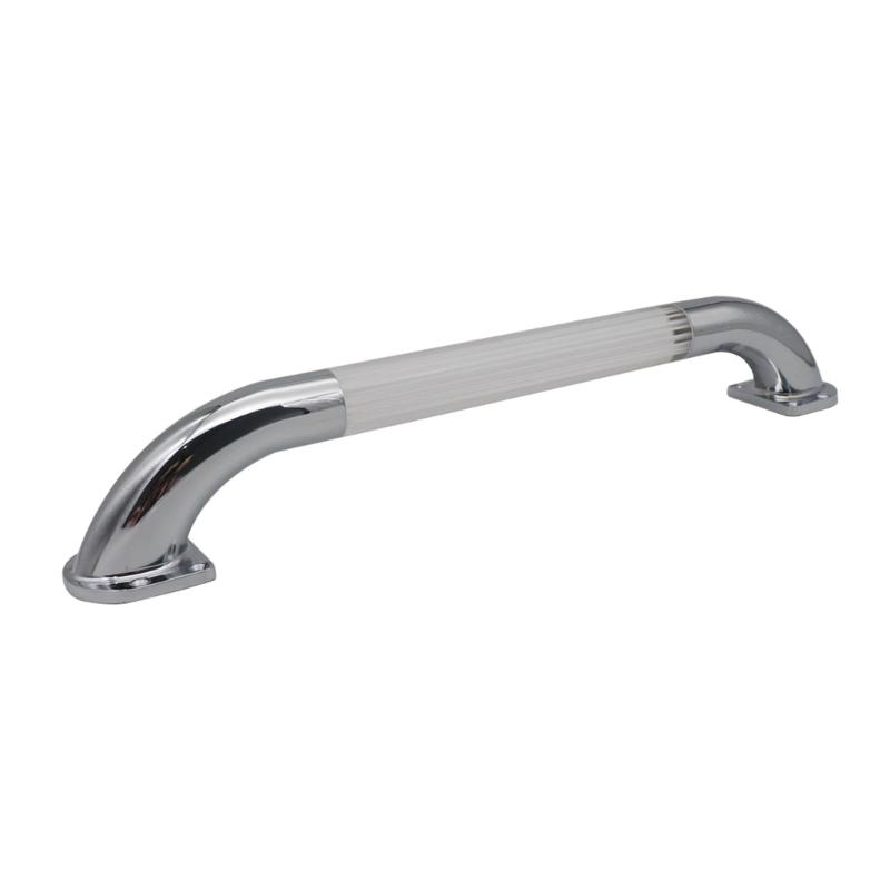 13/18 Inch Zinc Alloy Industrial Pipe Wall Handrail Luminous Door Pull Handle,Staircase Steps Handrail, Grab Bar for RVs