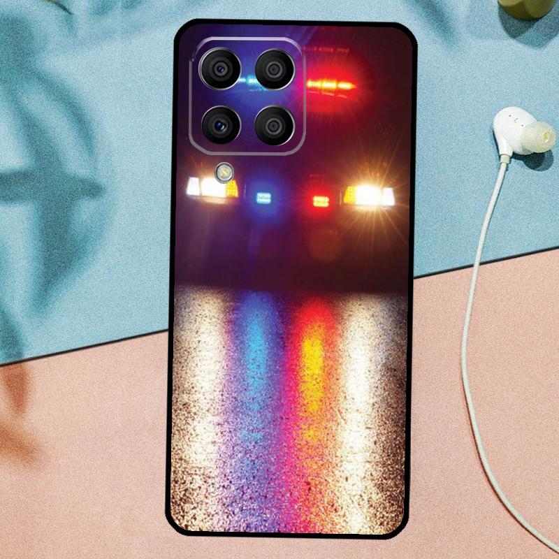 Полицейские Машины Свет Ночью Для Samsung Galaxy M21 M31 M11 M13 M33 M53 M16 M06 M12 M14 M15 M35 M55 M34 M54 M32 M52 Чехол