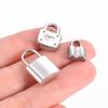 Wholsale 10pcs/lot Stainless Steel Lock Charm Fit Necklace Bracelet Padlock DIY Charm Pendant Jewelry Making