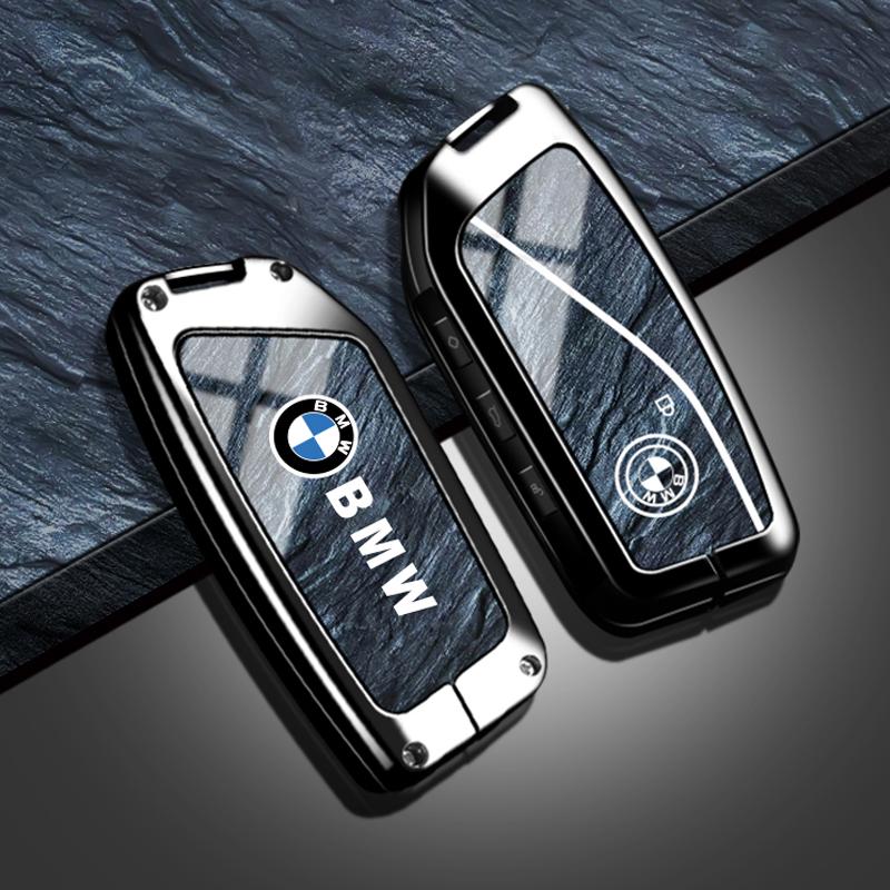 BBII7 Zinc Alloy Car Remote Key Case Cover Shell For BMW Series 7 735i 740Li X7 X1 U11 2023 I7 G07 LCI XM Protector Holder Accessory