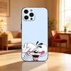 Мультяшный милый чехол D-Diddl для iPhone 17, 16, 15, 14, 13, 12 Plus, Max, мягкий силиконовый, черный
