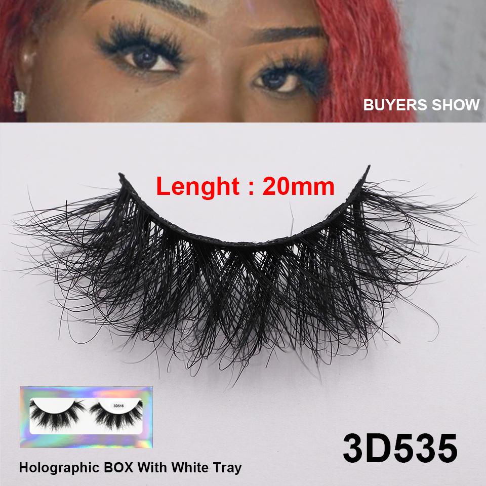 RED SIREN Накладные ресницы Норковые Пушистые Натуральные False Eyelashes 16мм 18мм Без Жестокости Многоразовые Раскрытые Норковые Ресницы Роскошный Макияж