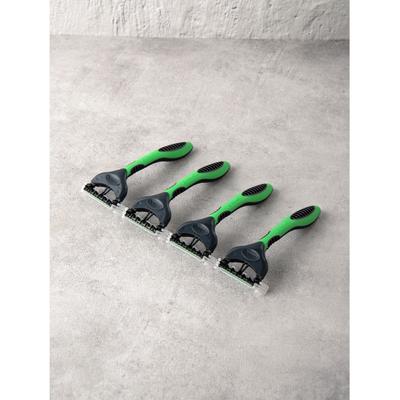 Набор из 4 бритвенных станков Daiso Chic Extreme с 3 лезвиями