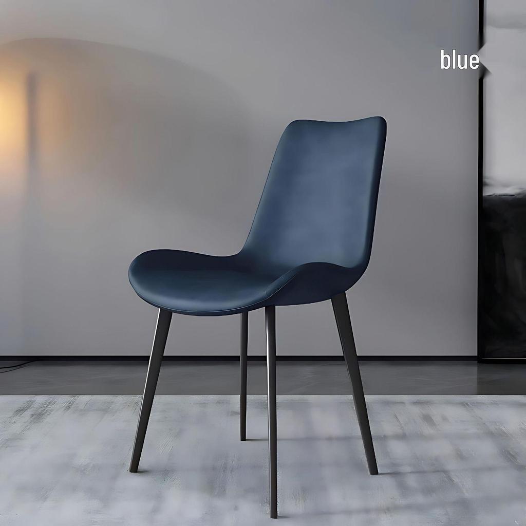 Современный минималистичный итальянский металлический обеденный стул со спинкой - Стиль легкой роскоши для гостиной и дома
