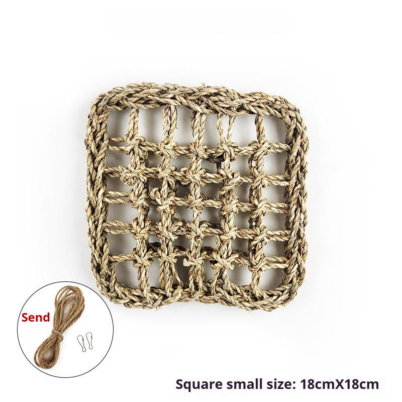 Товары для попугаев Игрушки для птиц Водная трава Лазательная сетка Игрушки для жевания кроликов Птицы Соломенный гамак Качели Прорезыватель для зубов