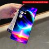 2DFlat Samsung phone case Neon Saturn Over Cosmic Landscape Applicable to Galaxy S23 S24 S25ULTRA S26 A12 A14 A15 A16 A54 A55