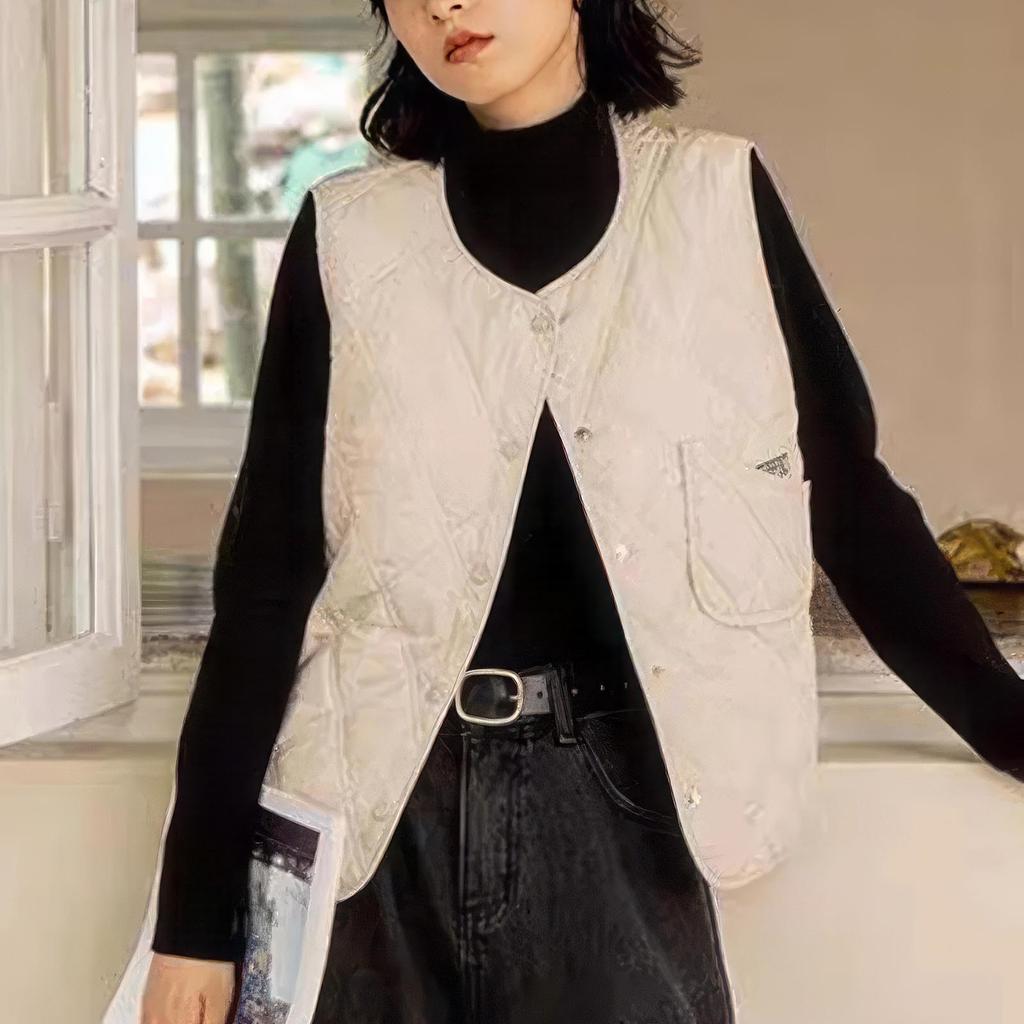 Женская мода стеганый жилет в клетку с ромбами, куртка с хлопковой подкладкой