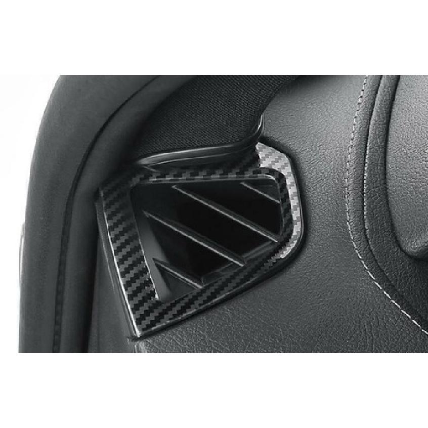 L&R Air Outlet Steel Vent Trim For Cadillac CT5 -2024 Dashboard Carbon Fiber