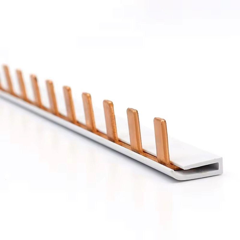 1Pcs 63A Pin Type Busbar 1/2/3Pole Copper Bus Bar for C45 IC65N Circuit Breaker Distribution Box