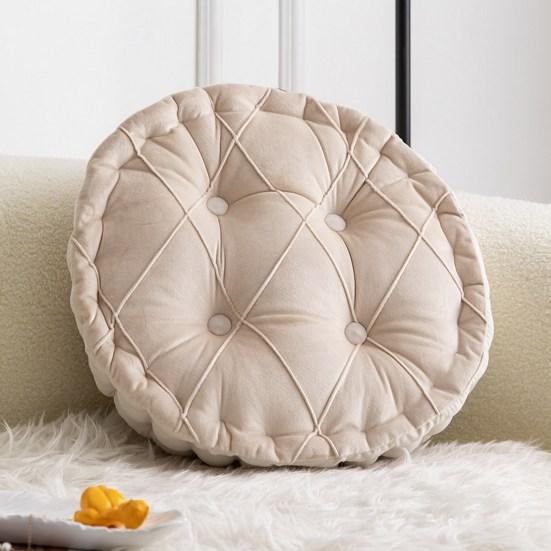 Подушка для дивана с прочной ручкой, супермягкая толстая круглая подушка для балкона, подушка для сидения на полу, товары для дома