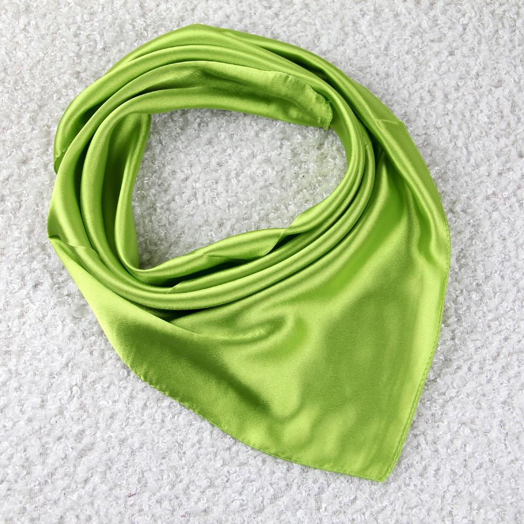 Однотонный шелковый шарф женский DIY игровой танец родитель-ребенок с имитацией шелкового матросского танца сценический однотонный шарф монохромный маленький квадратный шарф